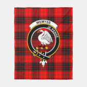 Clan Wemyss Modern Tartan Plaid Fleece Deken (Voorkant)