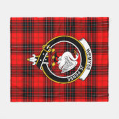 Clan Wemyss Modern Tartan Plaid Fleece Deken (Voorkant (Horizontaal))