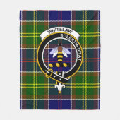 Clan Whitelaw Modern Tartan Pset Fleece Deken (Voorkant)