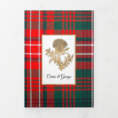 Clan Wilson aangepaste foto bruiloft Drieluik Uitnodiging (Cover)