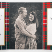 Clan Wilson aangepaste foto bruiloft Drieluik Uitnodiging (Binnenkant midden)