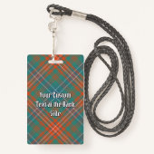 Clan Wilson Ancient Tartan Badge (Achterkant met draagriem)