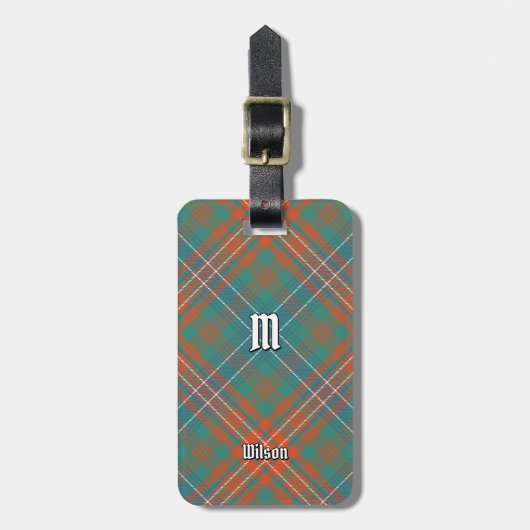 Clan Wilson Ancient Tartan Bagagelabel (Voorkant verticaal)