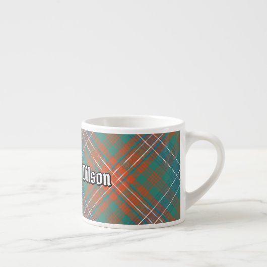 Clan Wilson Ancient Tartan Espresso Kop (Rechts)