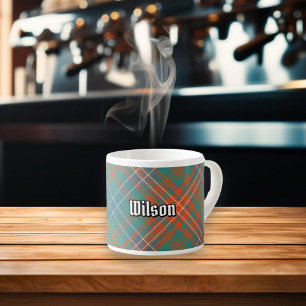 Clan Wilson Ancient Tartan Espresso Kop