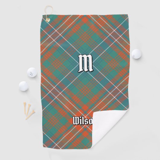 Clan Wilson Ancient Tartan Golfhanddoek (Insitu)