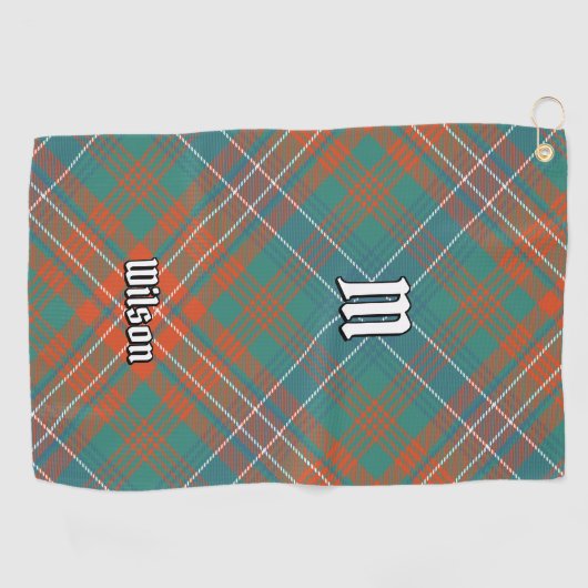 Clan Wilson Ancient Tartan Golfhanddoek (Horizontaal)