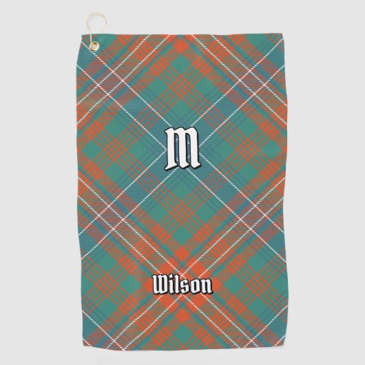 Clan Wilson Ancient Tartan Golfhanddoek (Voorkant)