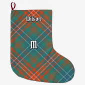 Clan Wilson Ancient Tartan Grote Kerstsok (Voorkant)