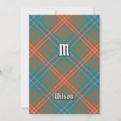 Clan Wilson Ancient Tartan Kaart (Voorkant)