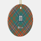 Clan Wilson Ancient Tartan Keramisch Ornament (Rechts)