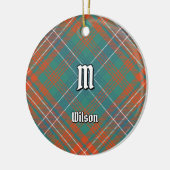 Clan Wilson Ancient Tartan Keramisch Ornament (Links)