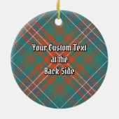 Clan Wilson Ancient Tartan Keramisch Ornament (Achterkant)