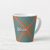 Clan Wilson Ancient Tartan Latte Mok (Rechterhoek)