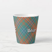 Clan Wilson Ancient Tartan Latte Mok (Voorkant)
