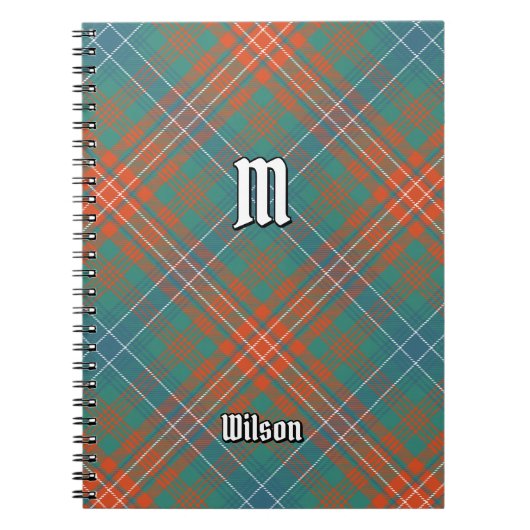 Clan Wilson Ancient Tartan Notitieboek (Voorkant)