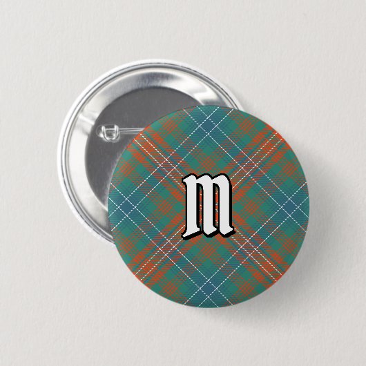 Clan Wilson Ancient Tartan Ronde Button 5,7 Cm (Voorkant /achterkant)