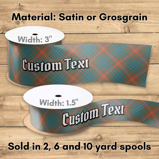 Clan Wilson Ancient Tartan Satijnen Lint