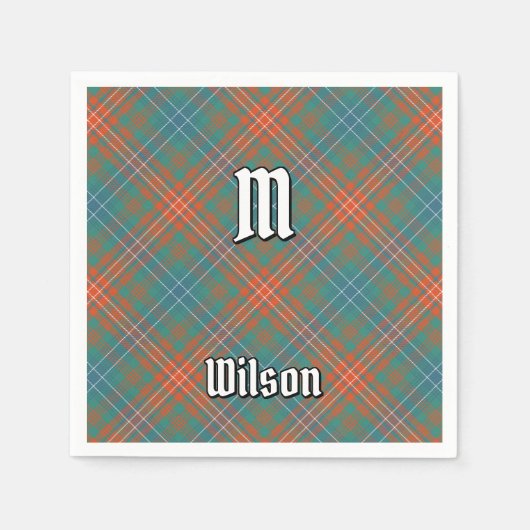 Clan Wilson Ancient Tartan Servet (Voorkant)