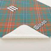 Clan Wilson Ancient Tartan Sherpa Deken (3/4)