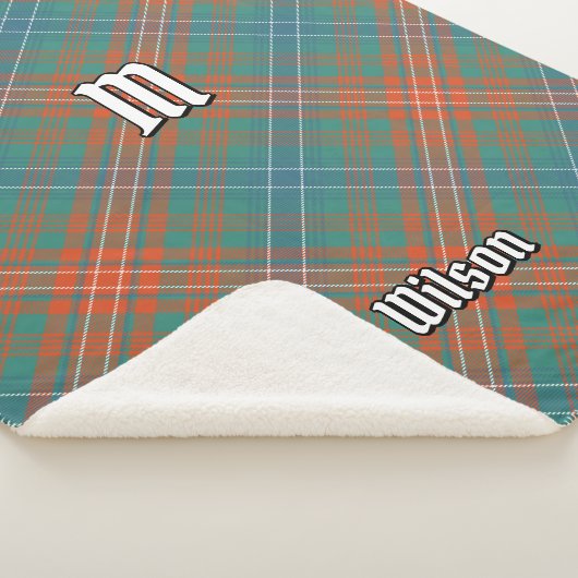 Clan Wilson Ancient Tartan Sherpa Deken (3/4)
