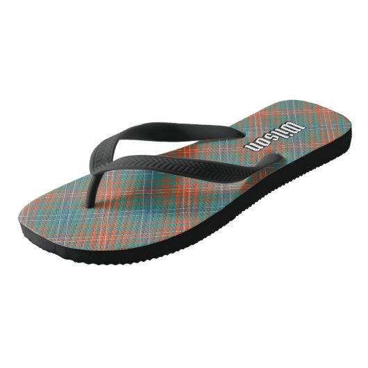 Clan Wilson Ancient Tartan Teenslippers (Schuin)