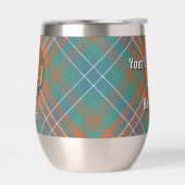 Clan Wilson Crest over het oude Tartan (Links)