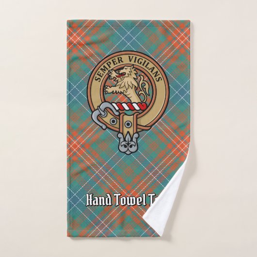 Clan Wilson Crest over het oude Tartan Bad Handdoek (Handdoek)