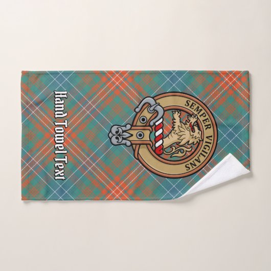 Clan Wilson Crest over het oude Tartan Bad Handdoek (Handdoek)