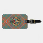 Clan Wilson Crest over het oude Tartan Bagagelabel (Voorkant horizontaal)