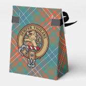 Clan Wilson Crest over het oude Tartan Bedankdoosjes (Achterkant)