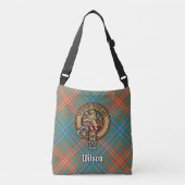 Clan Wilson Crest over het oude Tartan Crossbody Tas (Voorkant)