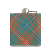 Clan Wilson Crest over het oude Tartan Heupfles (Achterkant)