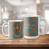 Clan Wilson Crest over het oude Tartan Koffiemok