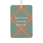 Clan Wilson Crest over het oude Tartan Luchtverfrisser (Achterkant)