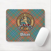 Clan Wilson Crest over het oude Tartan Muismat (Met muis)