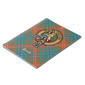 Clan Wilson Crest over het oude Tartan Notitieboek (Linkerzijde)