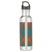 Clan Wilson Crest over het oude Tartan Waterfles (Achterkant)