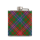 Clan Wilson Crest over Modern Tartan Heupfles (Achterkant)
