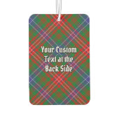 Clan Wilson Crest over Modern Tartan Luchtverfrisser (Achterkant)