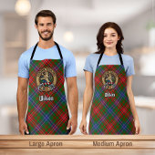 Clan Wilson Crest over Modern Tartan Schort