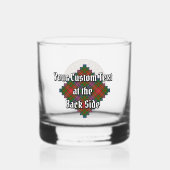 Clan Wilson Crest over Modern Tartan Whisky Glas (Achterkant)