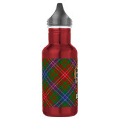 Clan Wilson Crest over moderne tartan Waterfles (Links)
