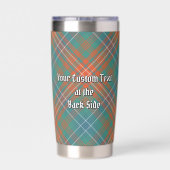 Clan Wilson Crest over Oude Tartan Geïsoleerde Drinkbeker (Achterkant)