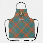 Clan Wilson Crest over Oude Tartan Schort (Voorkant)