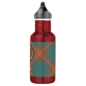Clan Wilson Crest over Oude Tartan Waterfles (Rechts)