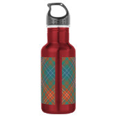 Clan Wilson Crest over Oude Tartan Waterfles (Achterkant)