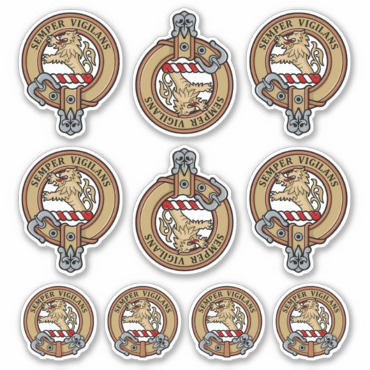 Clan Wilson Crest Sticker Set (Voorkant)