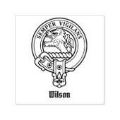 Clan Wilson Crest Zelfinktstempel Zelfinktende Stempel (Design)