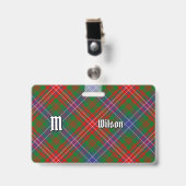 Clan Wilson Modern Tartan Badge (Voorzijde met clip)